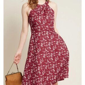 EUC Mata Traders Sailboats & Lighthouses Dress | M